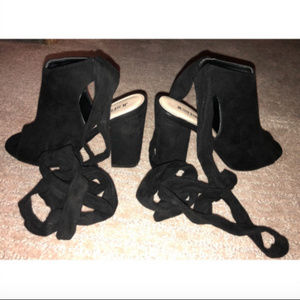 Just Fab Tie up Heels